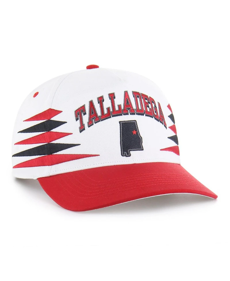 '47 Brand Men's White/Red Talladega Superspeedway Diamond Cut Hitch Adjustable Hat