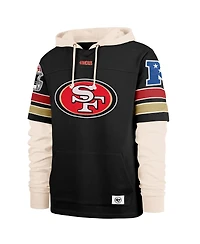 '47 Brand Men's Black San Francisco 49ers Split Zone Cornerback Duo Hoodie