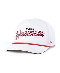 '47 Brand Men's White Wisconsin Badgers Fairway Hitch Adjustable Hat