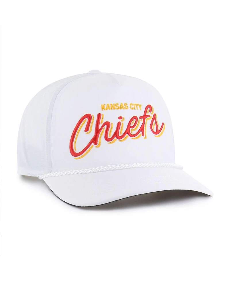 '47 Brand Men's White Kansas City Chiefs Brrr Fairway Hitch Adjustable Hat