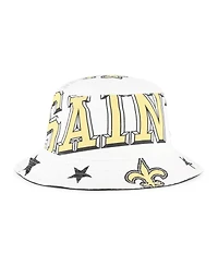 '47 Brand Women's White New Orleans Saints Energize Bucket Hat