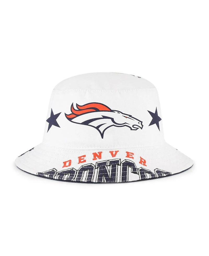 '47 Brand Women's White Denver Broncos Energize Bucket Hat