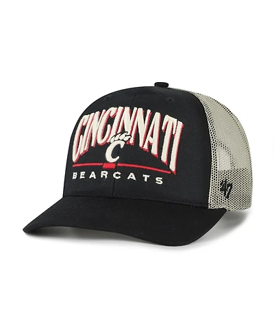 '47 Brand Men's Black Cincinnati Bearcats Arid Adjustable Trucker Hat