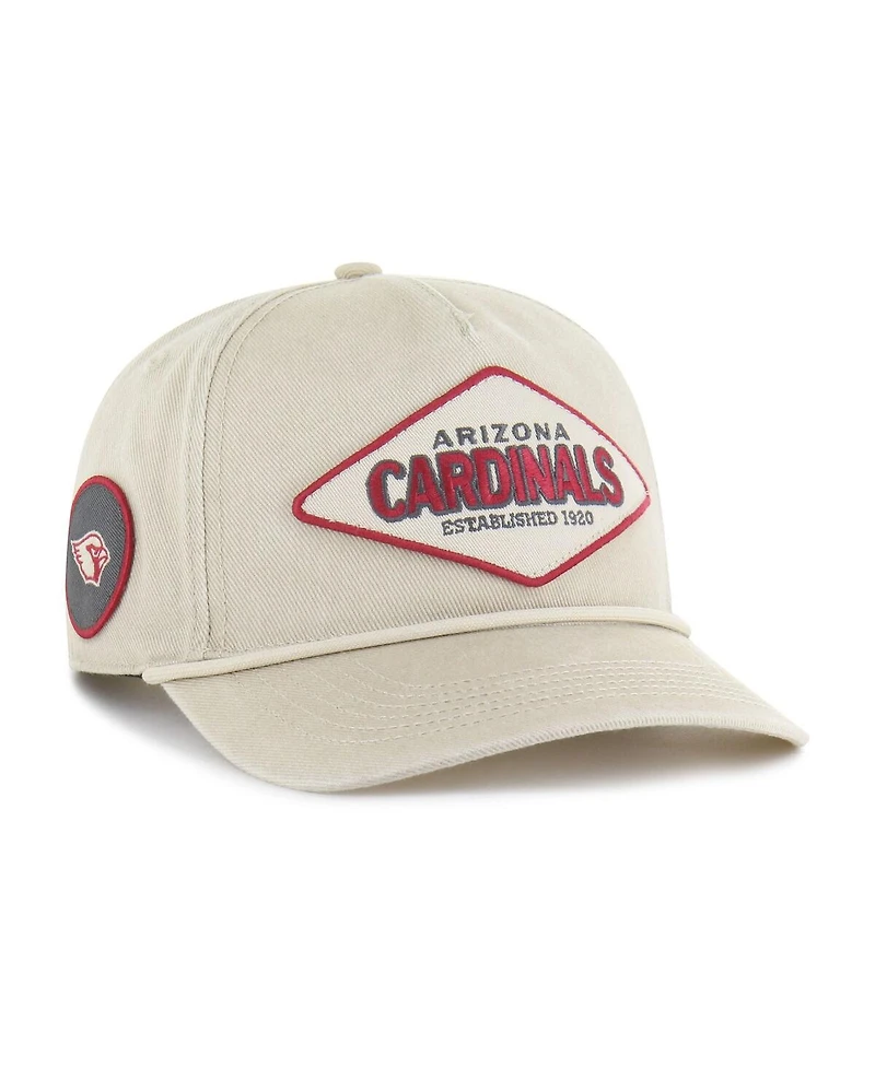 '47 Brand Men's Khaki Arizona Cardinals Cairn Hitch Adjustable Hat