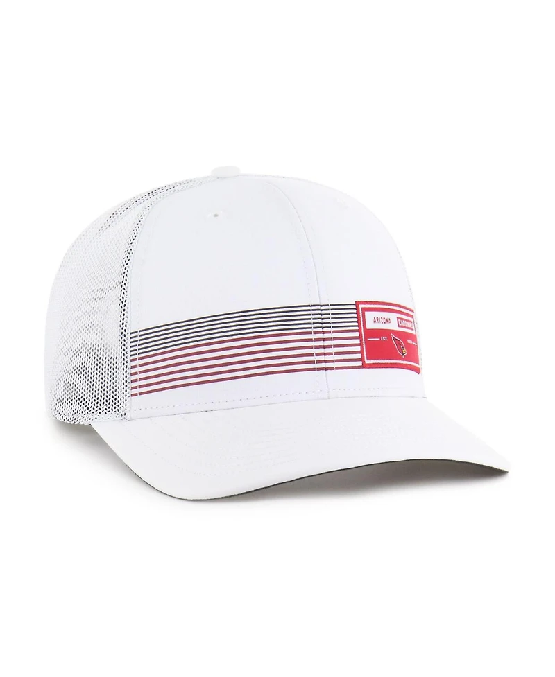 '47 Brand Men's White Arizona Cardinals Rangefinder Trucker Adjustable Hat
