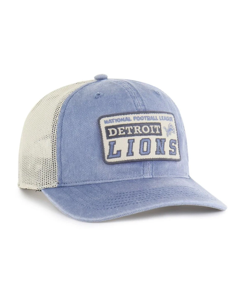 '47 Brand Men's Blue Detroit Lions Canteen Relaxed Trucker Adjustable Hat