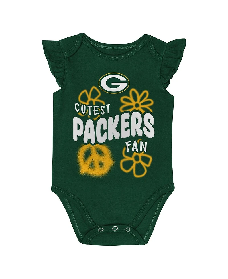 Outerstuff Baby Boys and Girls 2-Piece Green Bay Packers The Sunshine Bodysuit Set