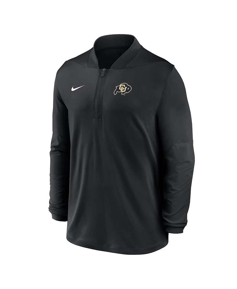 Nike Men's Black Colorado Buffaloes Dri-fit Half-Zip Pullover Hoodie