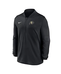 Nike Men's Black Colorado Buffaloes Dri-fit Half-Zip Pullover Hoodie