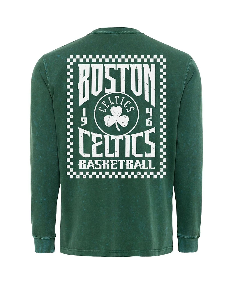Sportiqe Men's Green Boston Celtics Bono Long Sleeve T-Shirt