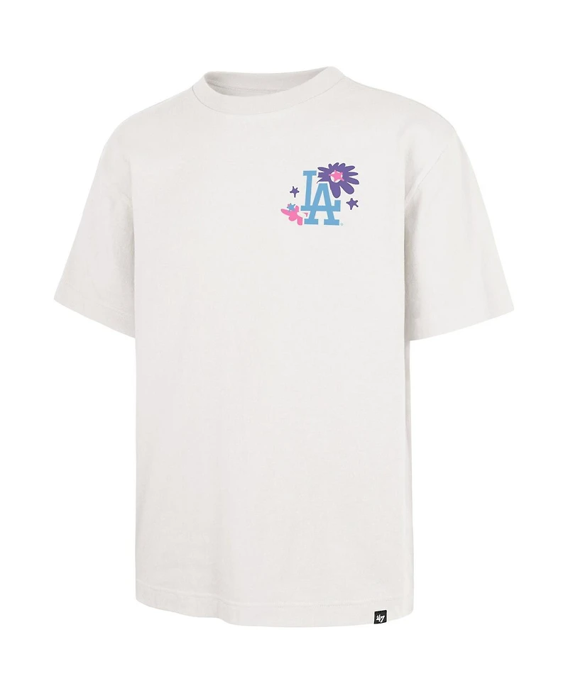 '47 Brand Men's Cream Los Angeles Dodgers Flora Foundation T-Shirt