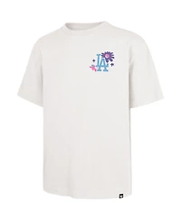 '47 Brand Men's Cream Los Angeles Dodgers Flora Foundation T-Shirt