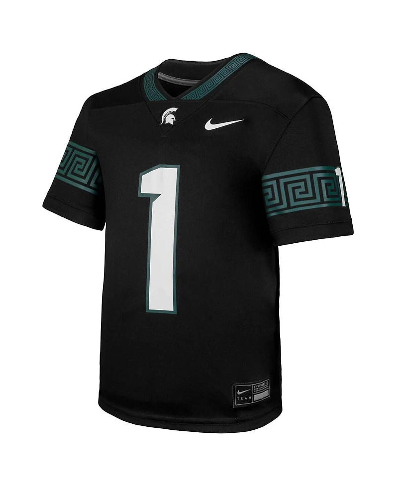 Nike Big Boys and Girls 1 Black Michigan State Spartans Untouchable Replica Game Jersey