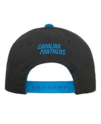 Outerstuff Big Boys and Girls Black Carolina Panthers Team Pre-Curved Adjustable Hat