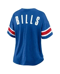 Fanatics Women's Royal Buffalo Bills Plus Redzone Notch Neck T-Shirt