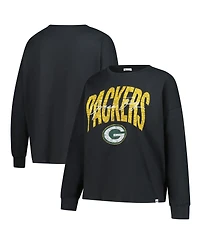 '47 Brand Women's Black Green Bay Packers Plus Muse Sydney Long Sleeve T-Shirt