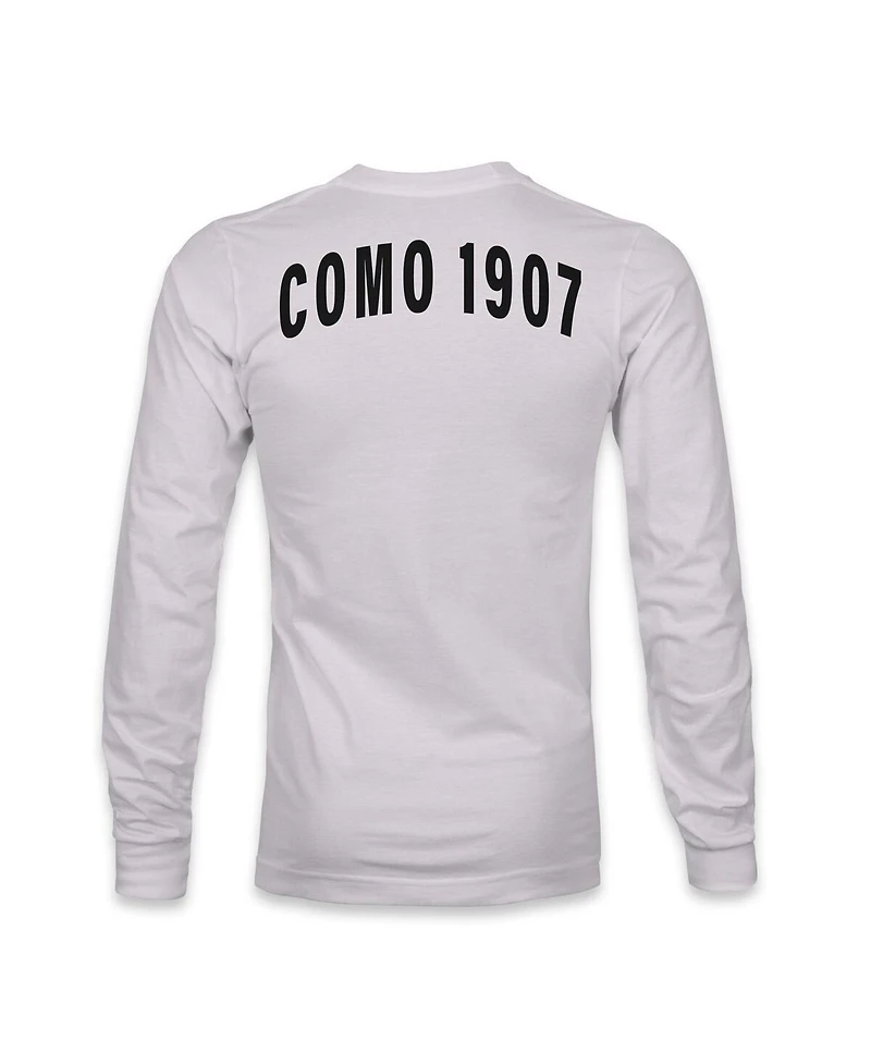 1863FC Men's Silver Como 1907 Arch Long Sleeve T-Shirt