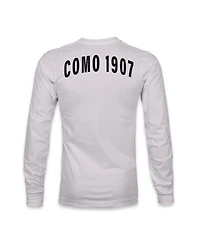 1863FC Men's Silver Como 1907 Arch Long Sleeve T-Shirt