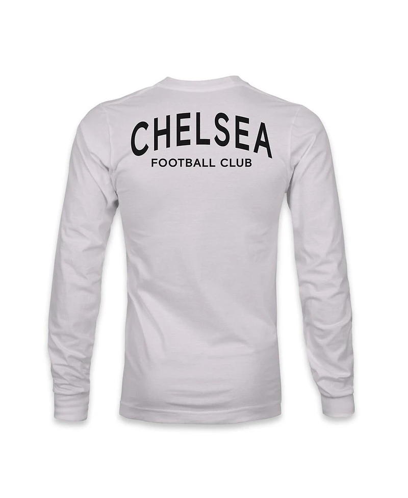 1863FC Men's Gray Chelsea Back Team Arch Long Sleeve T-Shirt