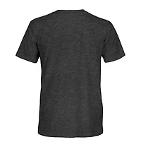 1863FC Men's Black Paris Saint-Germain Mono Badge Vintage Tri-Blend T-Shirt