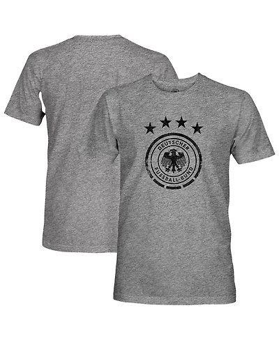 1863FC Men's Heather Gray Germany National Team Mono Badge Vintage Tri-Blend T-Shirt
