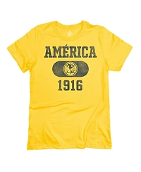 1863FC Men's Yellow Club America Capsule 1916 T-Shirt
