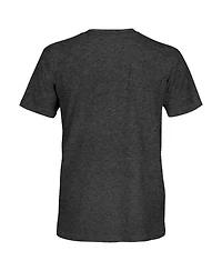 1863FC Men's Black Tottenham Hotspur Mono Badge Vintage Tri-Blend T-Shirt