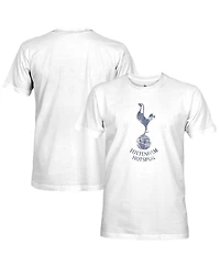 1863FC Men's White Tottenham Hotspur Mono Badge T-Shirt