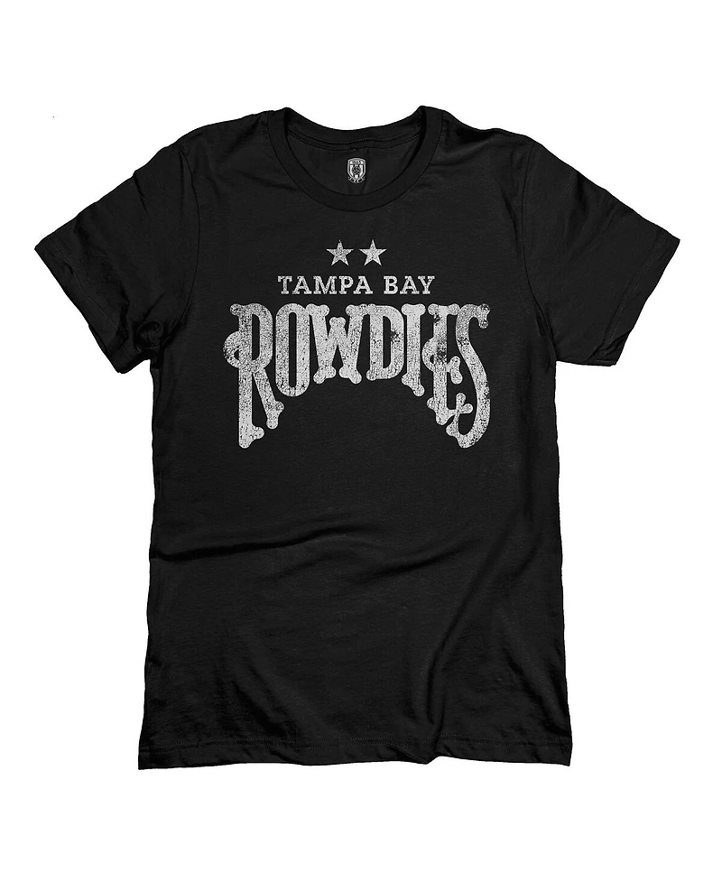 1863FC Men's Black Tampa Bay Rowdies Mono Badge T-Shirt
