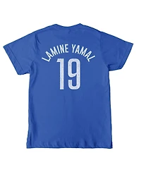 1863FC Big Boys and Girls Lamine Yamal Blue Barcelona Player Name Number T-Shirt