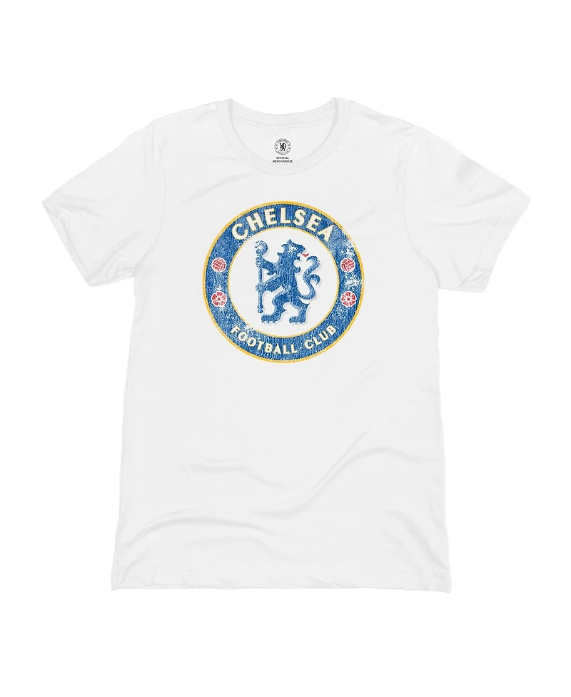 1863FC Men's White Chelsea Badge T-Shirt