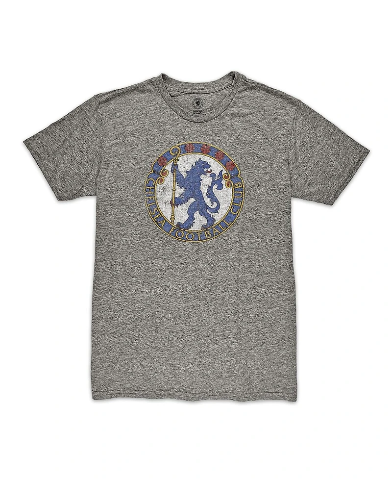 1863FC Men's Heather Gray Chelsea Retro Badge Vintage Tri-Blend T-Shirt