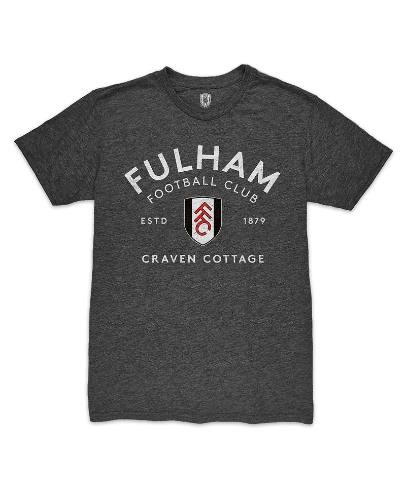 1863FC Men's Heather Black Fulham Arched Establish Twisted Tri-Blend T-Shirt