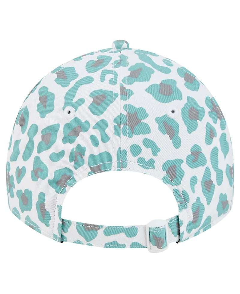 New Era Girls Toddler White Jacksonville Jaguars Active Leopard 9TWENTY Adjustable Hat