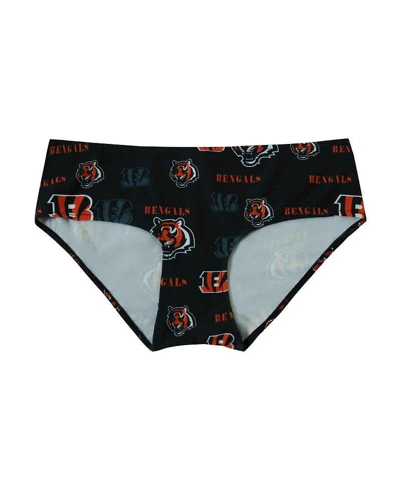 Concepts Sport Women's Black Cincinnati Bengals Mosaic Allover Print Knit Panty