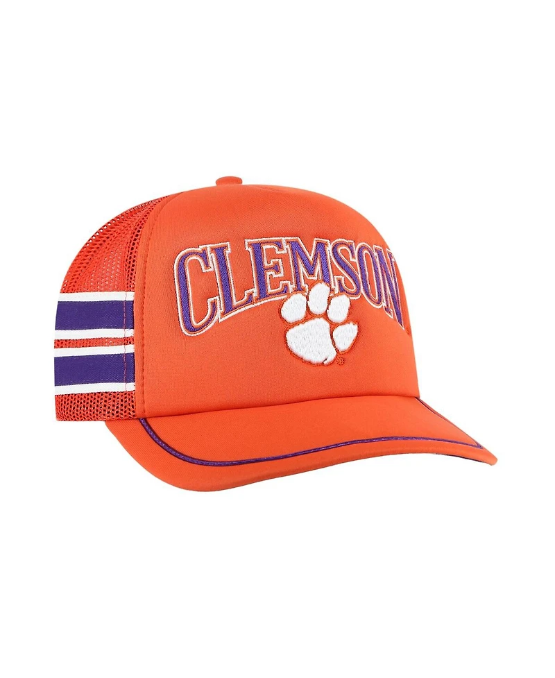 '47 Brand Men's Orange Clemson Tigers Sideband Trucker Adjustable Hat