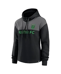 Fanatics Women's Black Austin Fc Fleece Quarter-Zip Hoodie