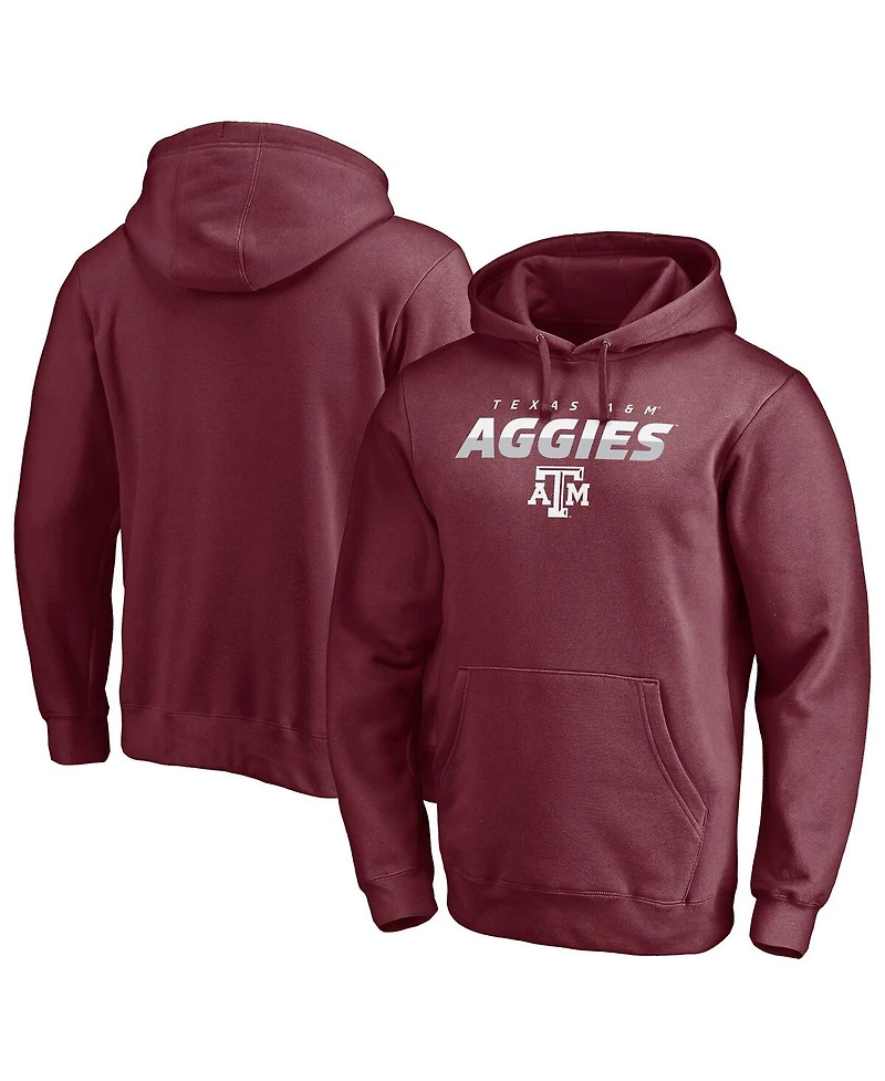Fanatics Men's Maroon Texas A&M Aggies Block Party Elevate Play Fleece Pullover Hoodie