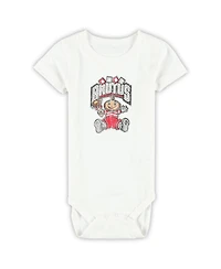 Wes & Willy Baby Boys and Girls 3-Pack Ohio State Buckeyes Bodysuit Set