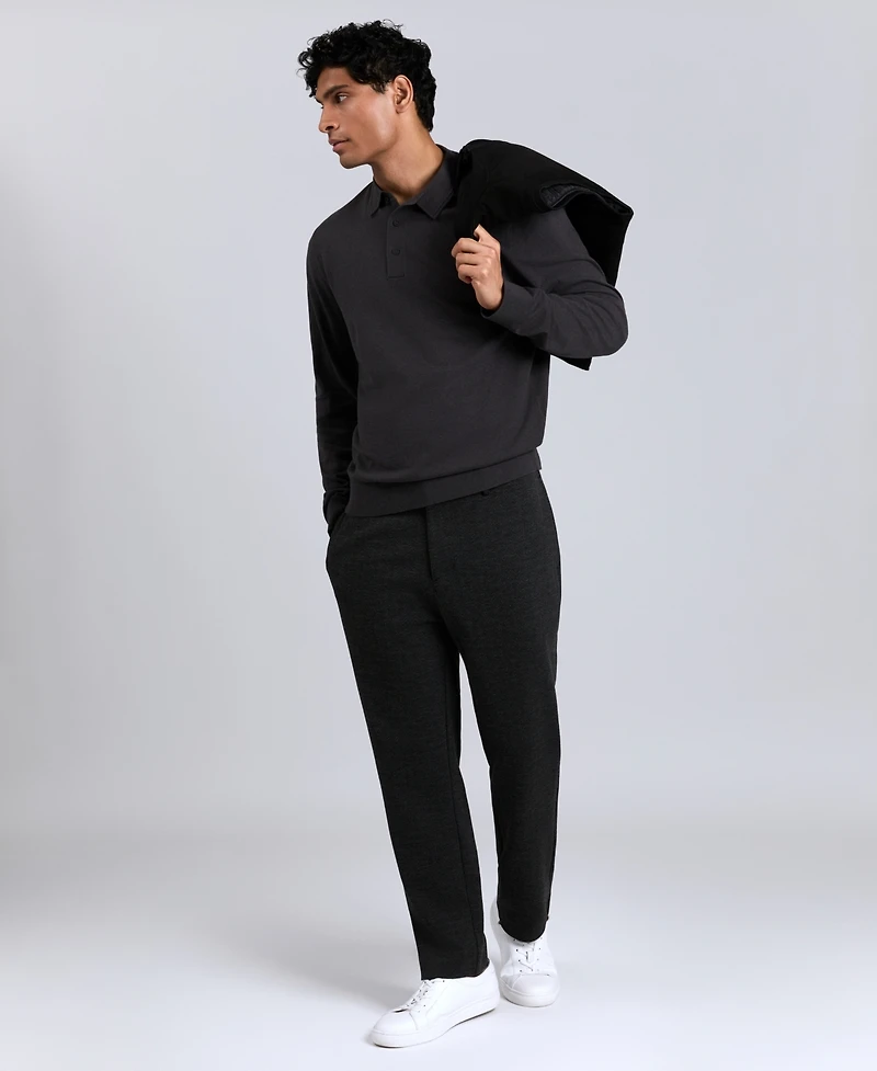Kenneth Cole Men's Long Sleeve Polo Sweater