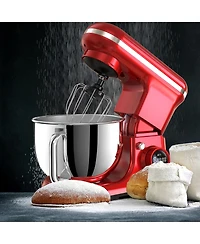 5.3 Qt Digital Display Stand Kitchen Food Mixer 8 Speed with Egg Whisk, Dough Hook & Flat Beater