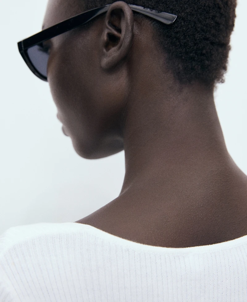 Mango Women's Mixed Ribbed Sweater