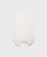 Mango Women's Lace Midi Skirt