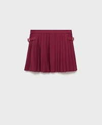 Mango Women's Buckles Pleated Skirt