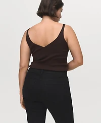 Mango Women's Sienna Flared Cropped Jeans