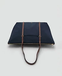Mango Women's Double Handle Shopper Bag