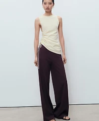 Mango Women's Elastic Waist Jogger Pants