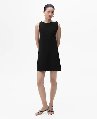 Mango Women's Asymmetrical Knitted Dress