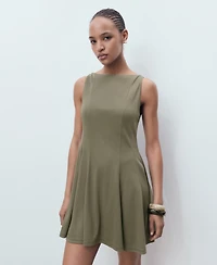 Mango Women's Short Flared Dress