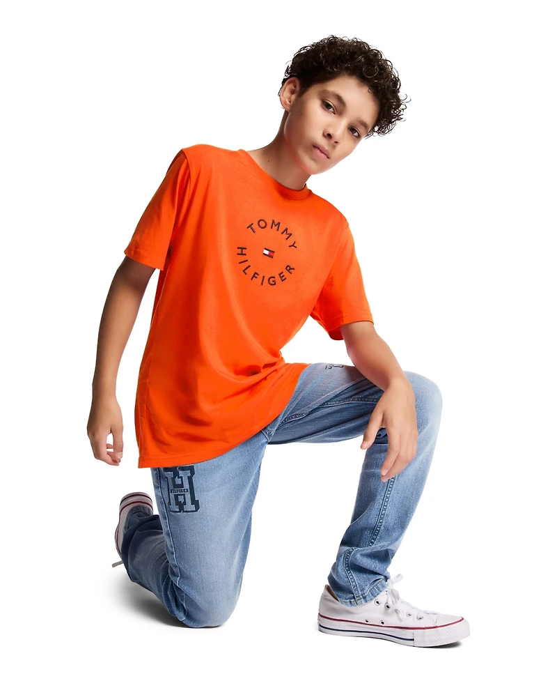 Tommy Hilfiger Big Boys Essential Lockup Short Sleeve T-Shirt